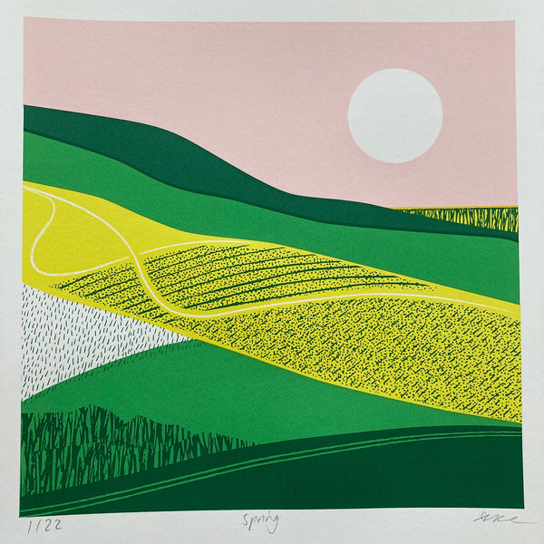 Spring screen print