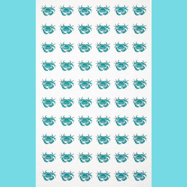 Crab tea towel