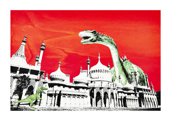 Dippy Visits Brighton Greetings Card