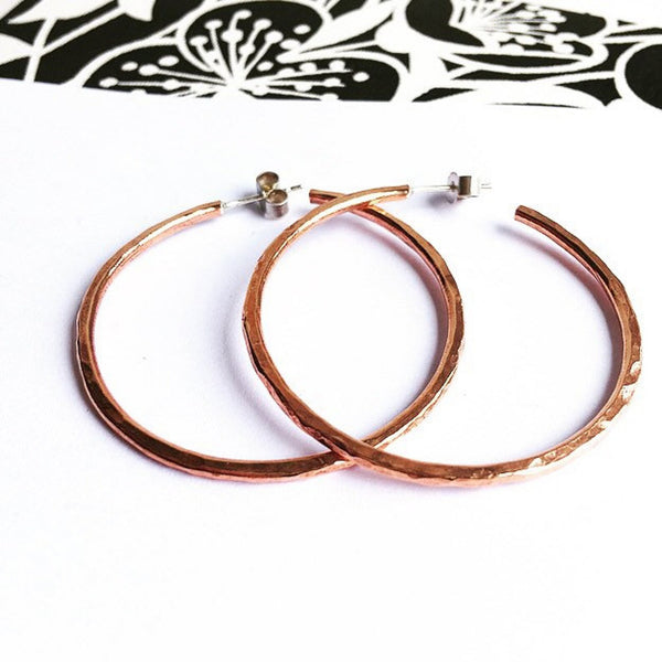 Large hoop earrings