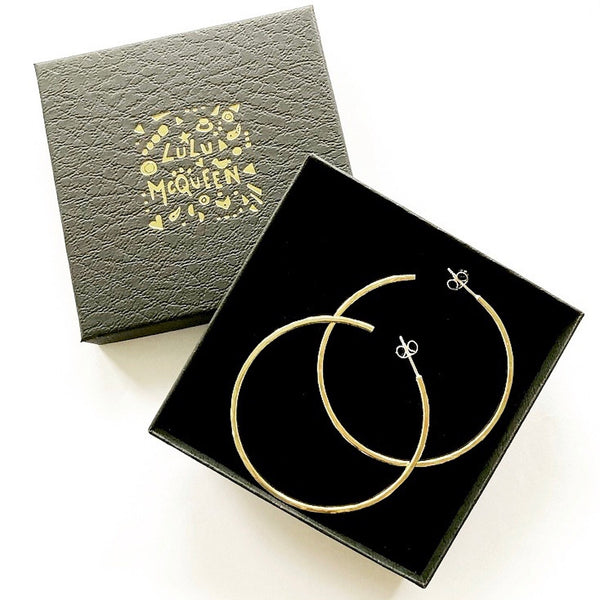 Large hoop earrings