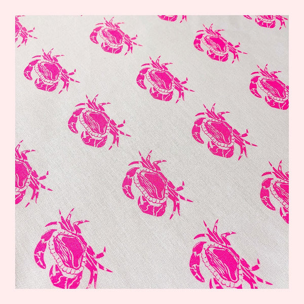 Crab tea towel