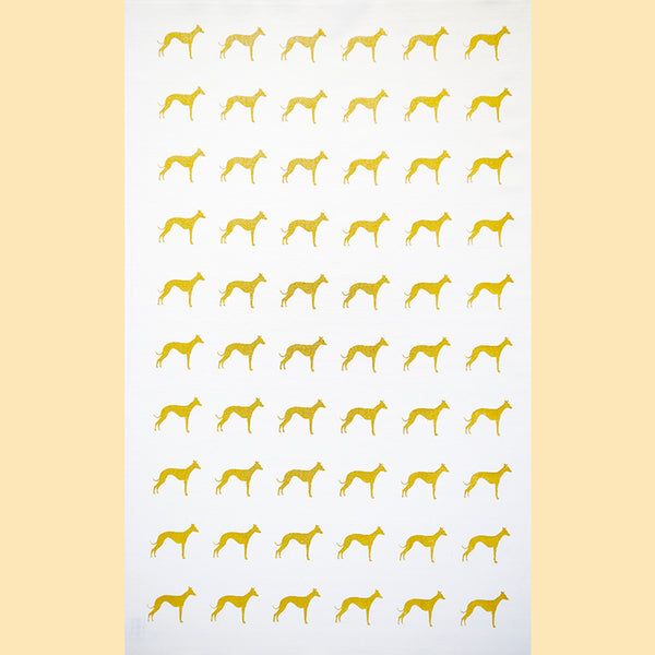 Whippet tea towel