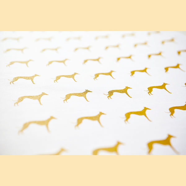 Whippet tea towel