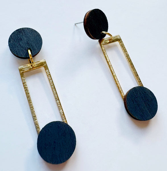 Lola grey dangle earrings