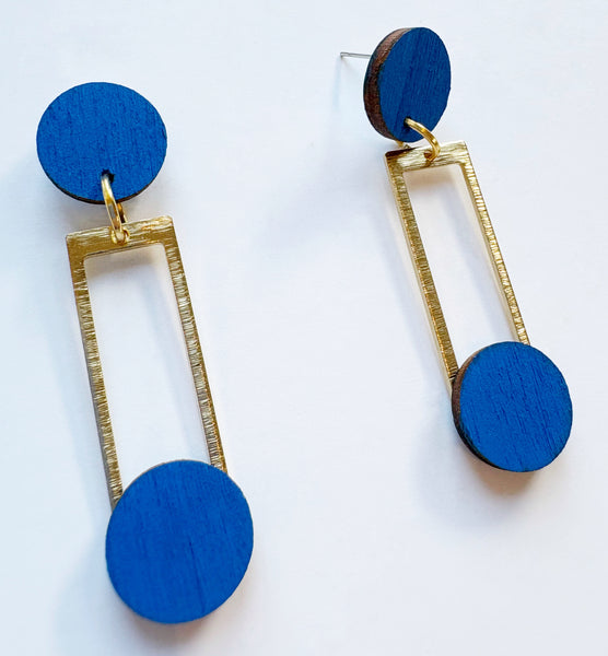 Lola blue dangle earrings