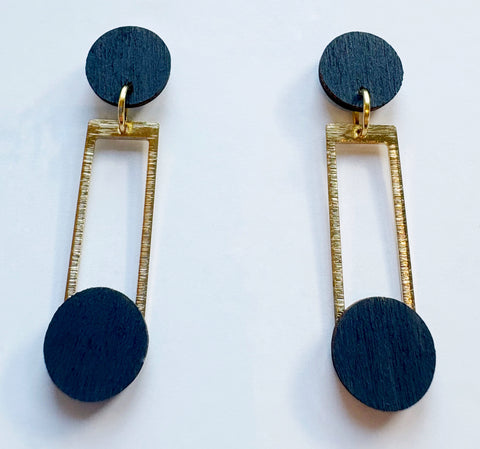Lola grey dangle earrings