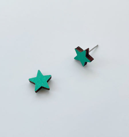 Twinkle Plywood mint studs look