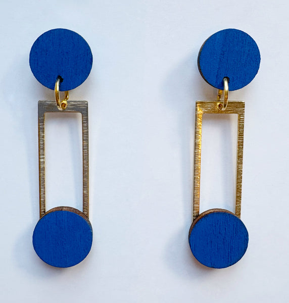 Lola blue dangle earrings