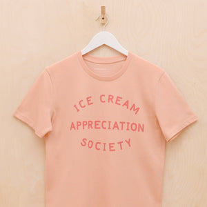 Ice Cream Appreciation Society peachy unisex adult t-shirt