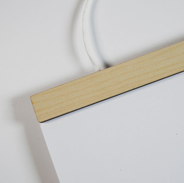 A4 Straight American Maple Magnetic Picture Hanger