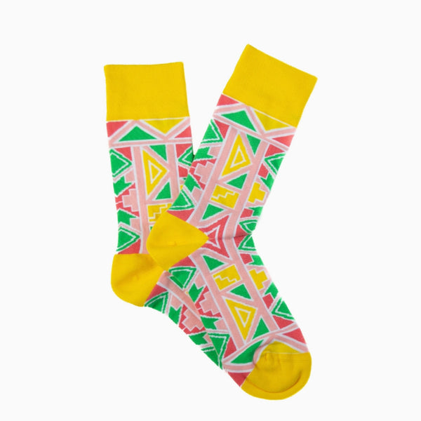 Ndebele Yellow socks - Inspired 