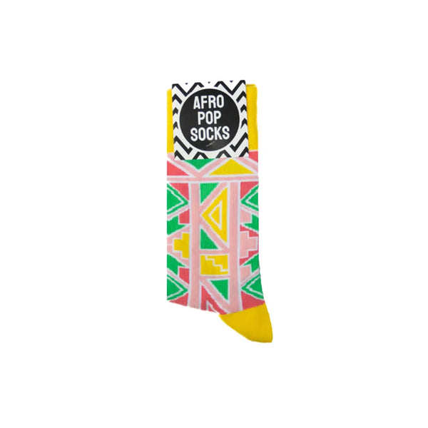 Ndebele Yellow socks - Inspired 