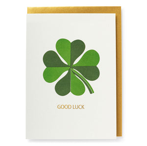 Good Luck Clover card