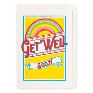 Get Well rainbow card