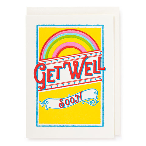 Get Well rainbow card