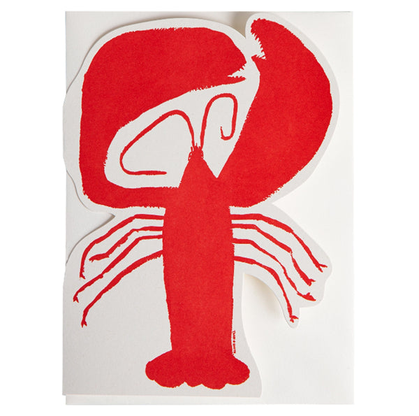 The Lobster greetings card