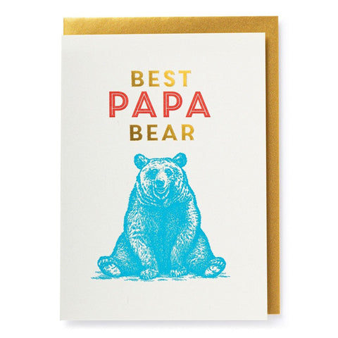 Papa Bear Fathers Day card
