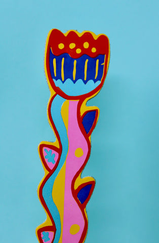 Tulip Blooming Lovely Flower Bookmark