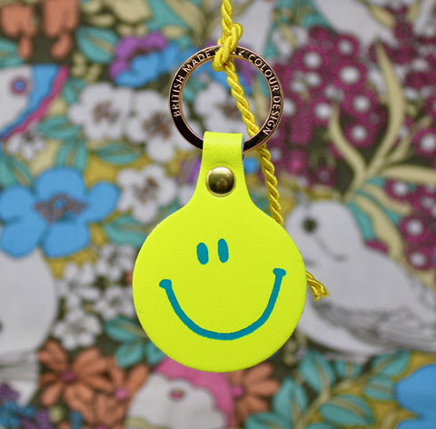 'Feeling Lush' Smiley Face Keyring