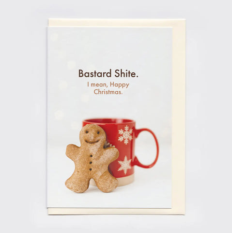 Bastard Shite Christmas card