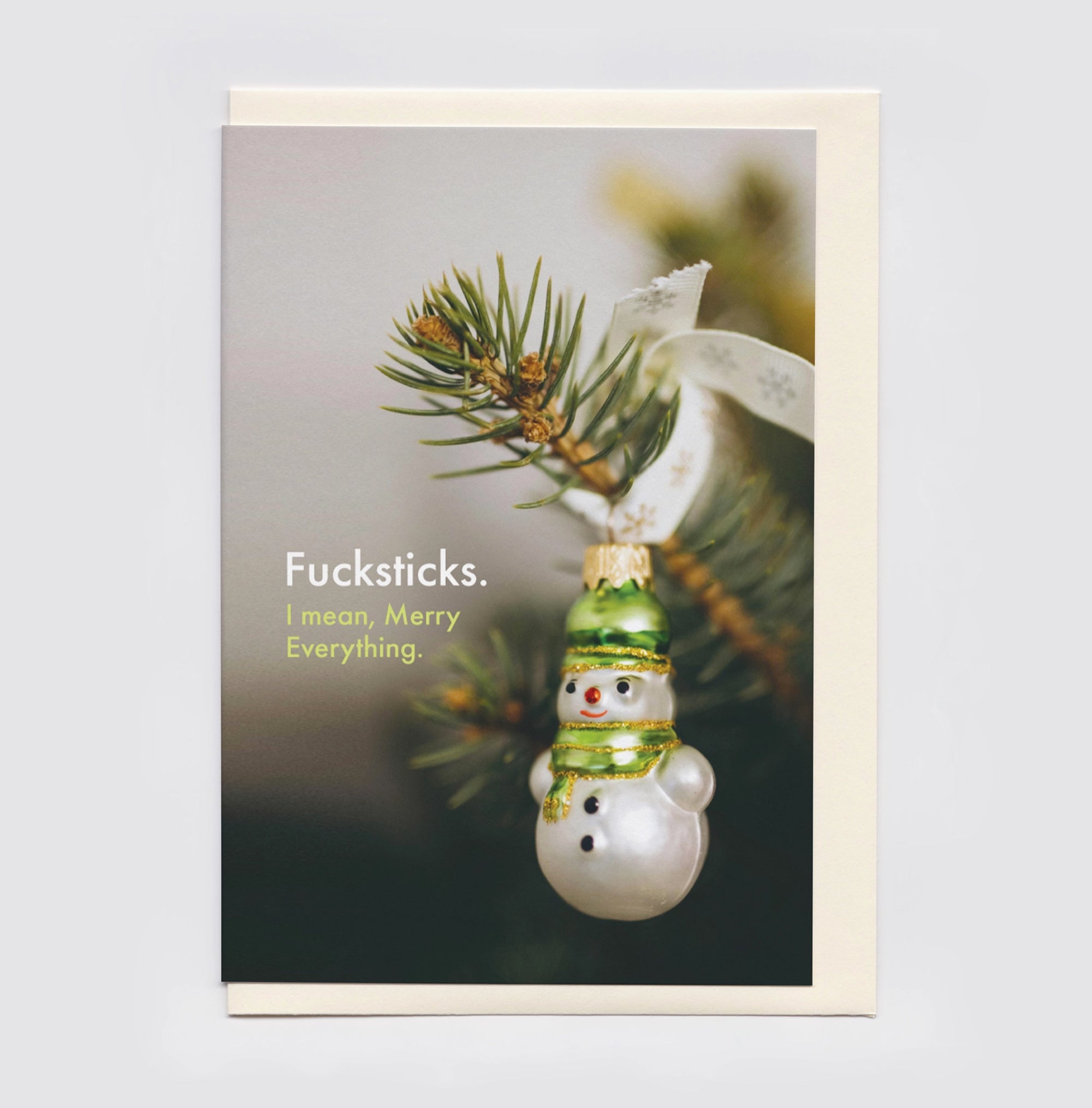 Fucksticks Christmas card