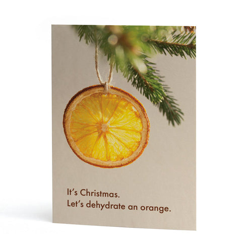 Dehydrate An Orange Christmas card