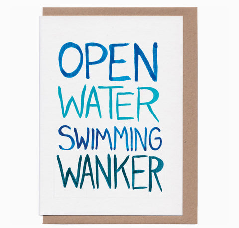 Open Water Swimming Wanker card