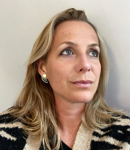 Brass Fern 2 Way Earrings