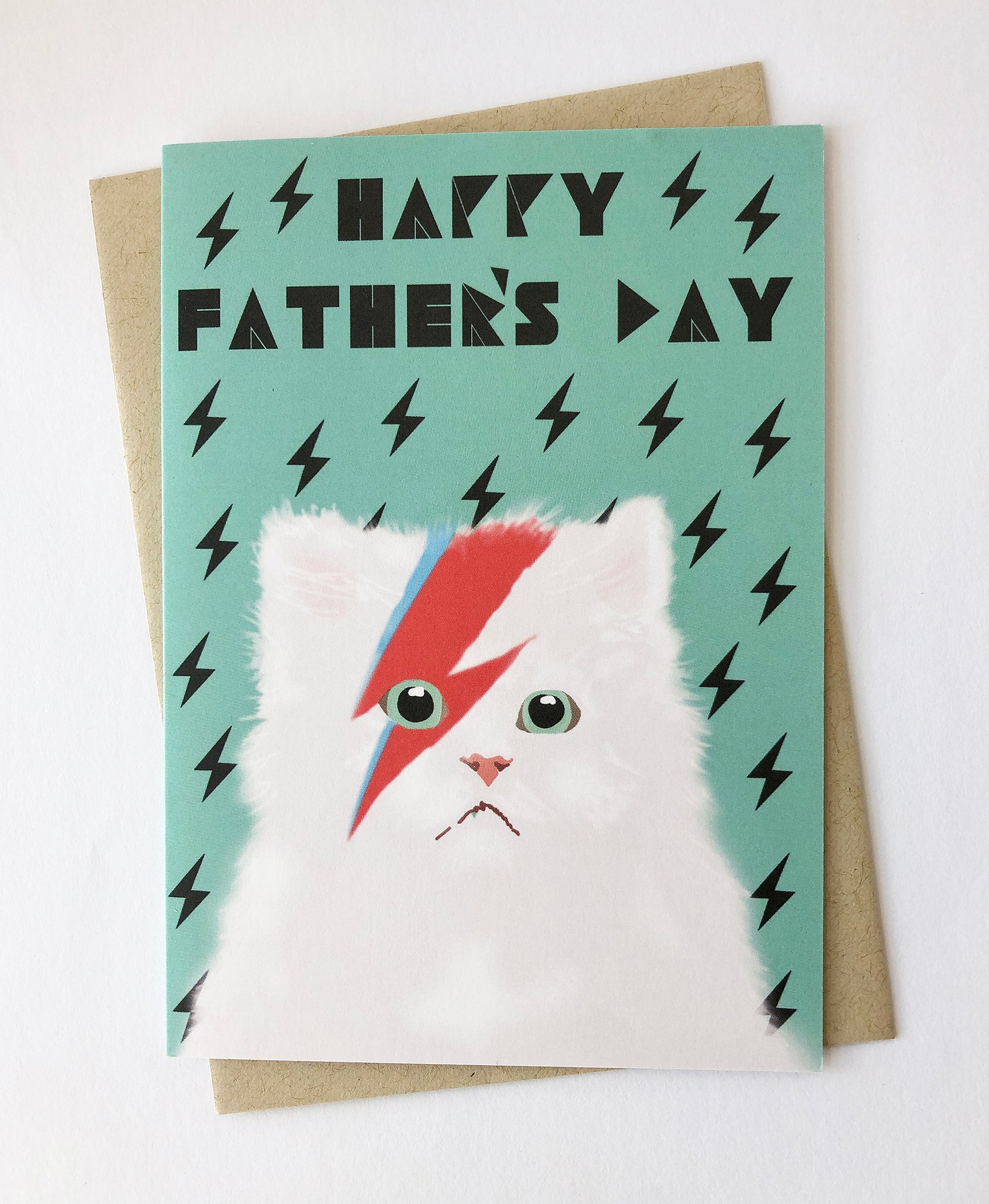Meowie cat Fathers Day card