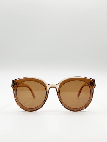 Sand round wayfarer sunglasses