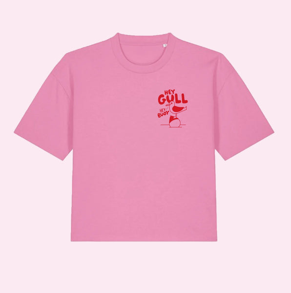 Hey Gull, Hey Buoy boxy cropped T-shirt - Inspired 