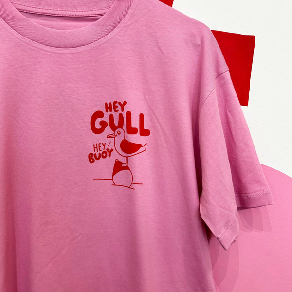 Hey Gull, Hey Buoy boxy cropped T-shirt - Inspired 