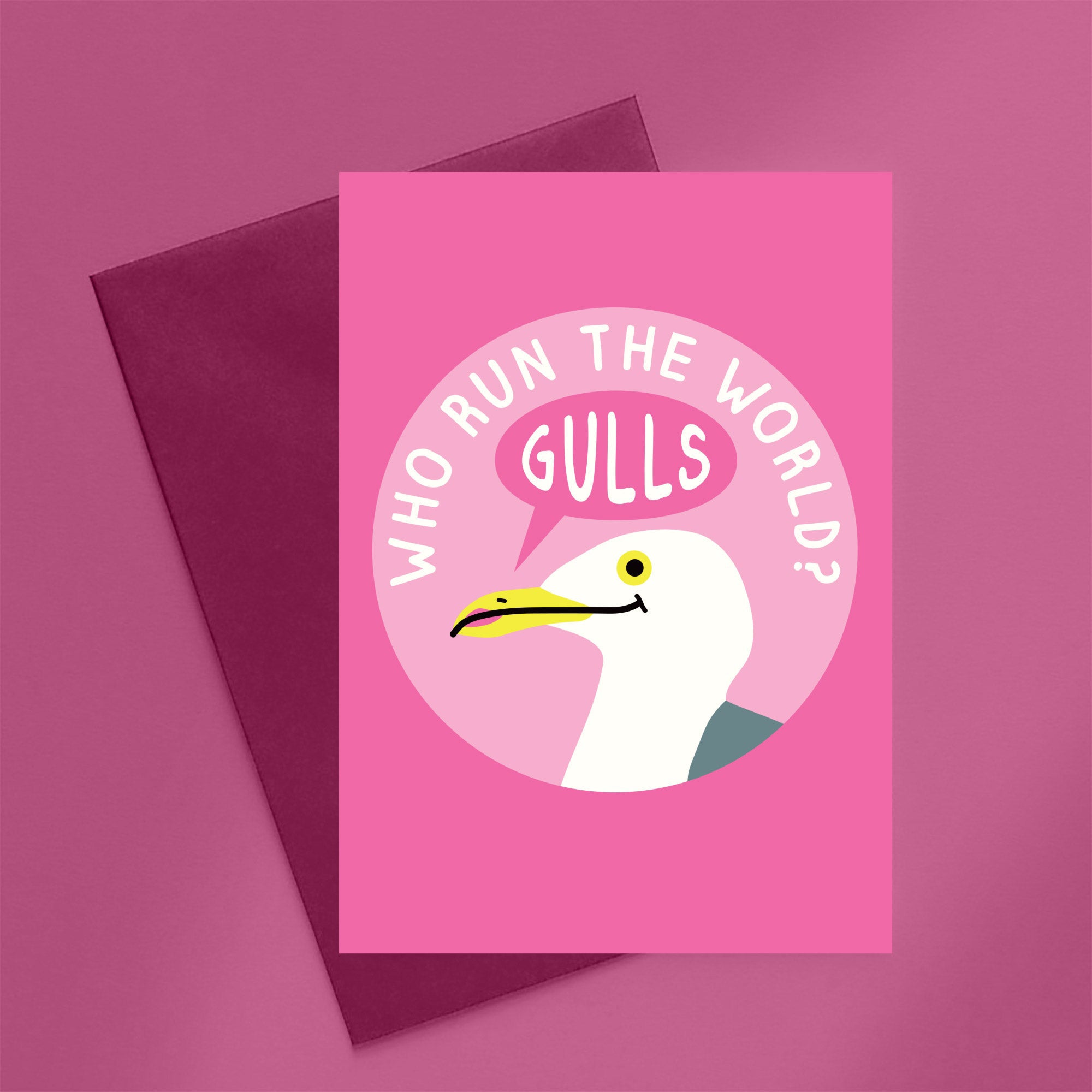 Who Run The World greetings card