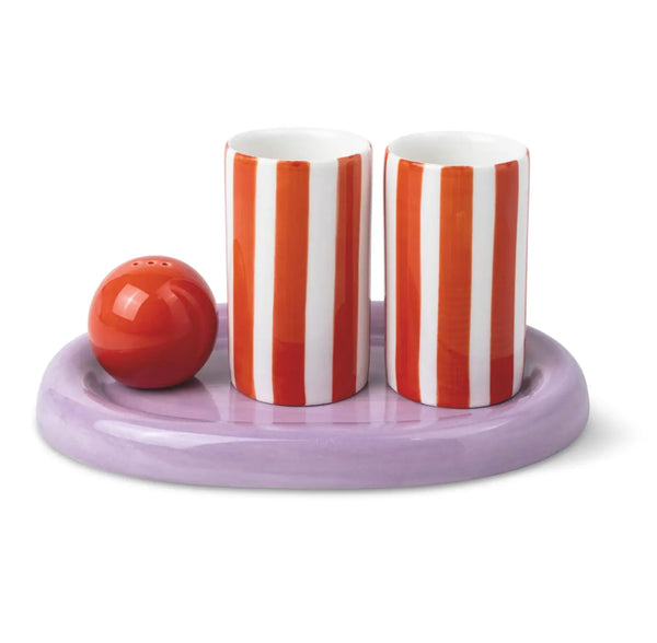 Ceramic Tequila Shot Glass Set - Poppy and Lilac