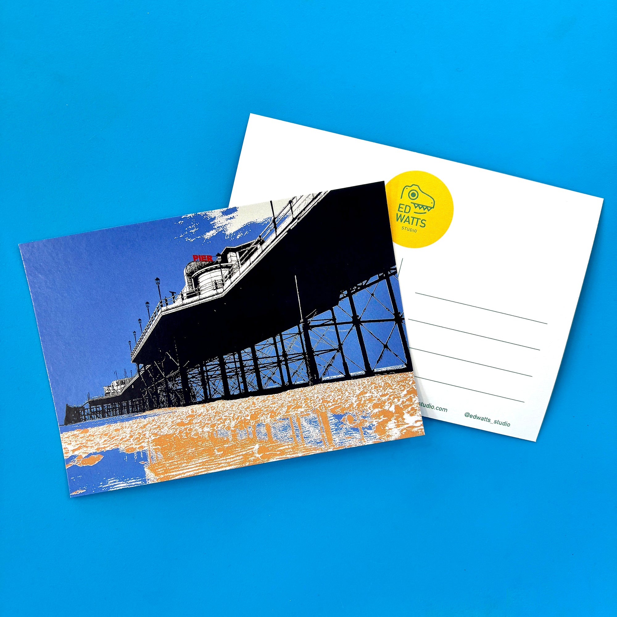 Pier Reflection postcard