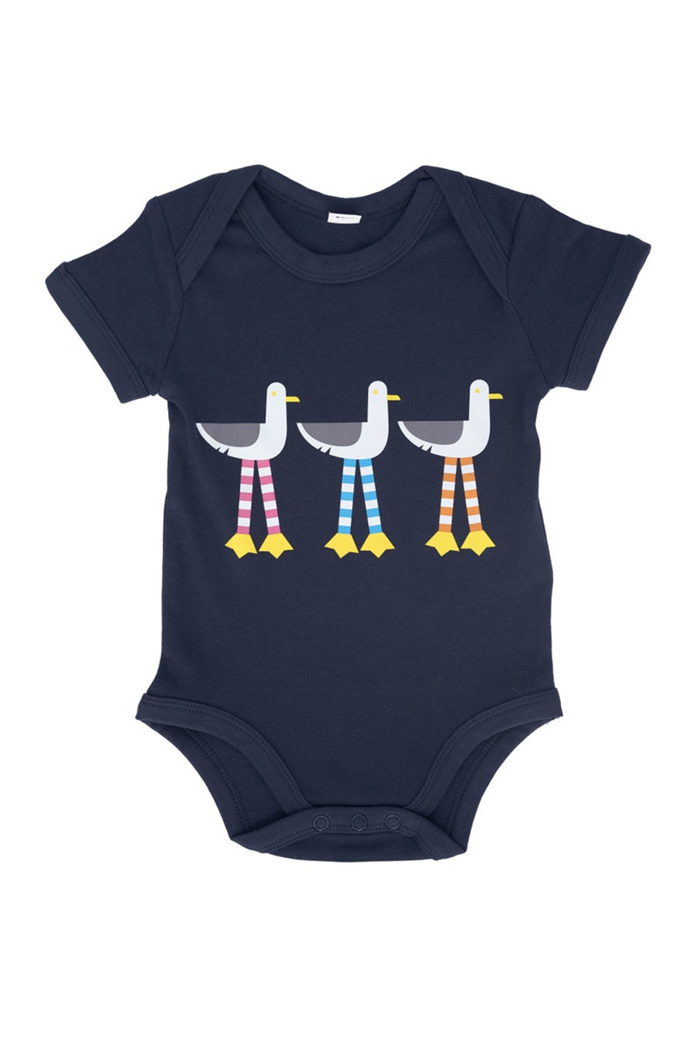 Oscar The Seagull babygrow in navy