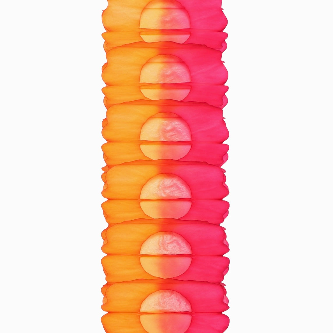 Two Tone Garland - tangerine and fuchsia