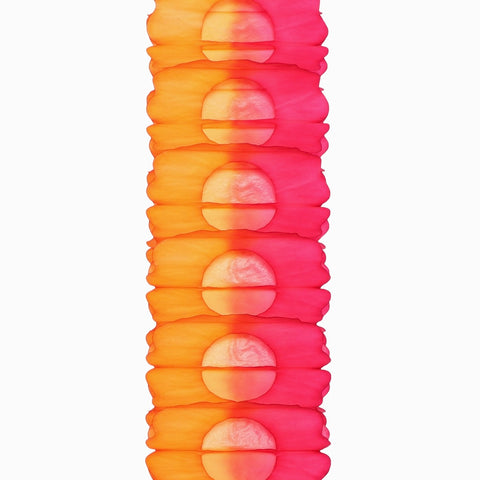 Two Tone Garland - tangerine and fuchsia