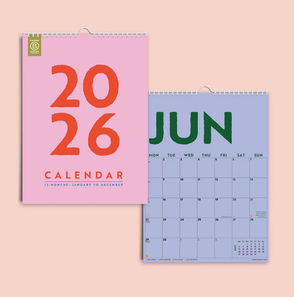 Colourburst - Wall Calendar 2026