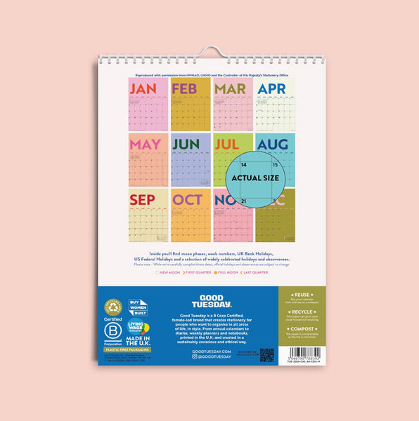 Colourburst - Wall Calendar 2026