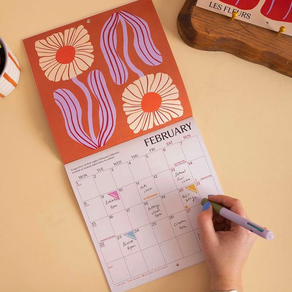 Les Fleurs 2027 Wall Calendar