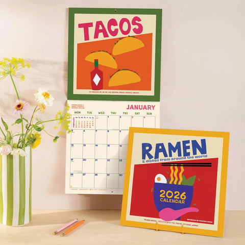 Food Art Planner - Wall Calendar 2026