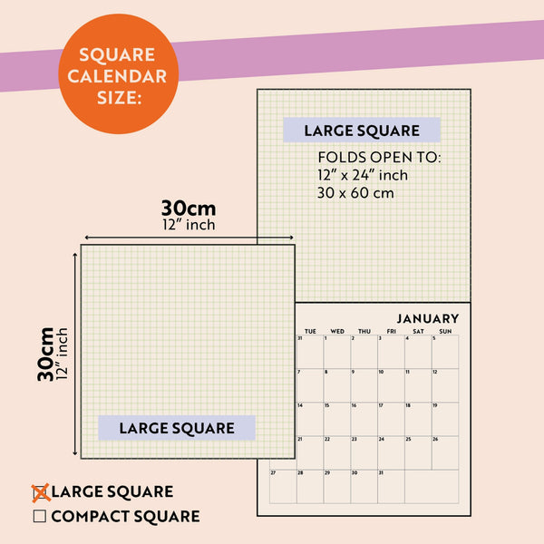 Food Art Planner - Wall Calendar 2026