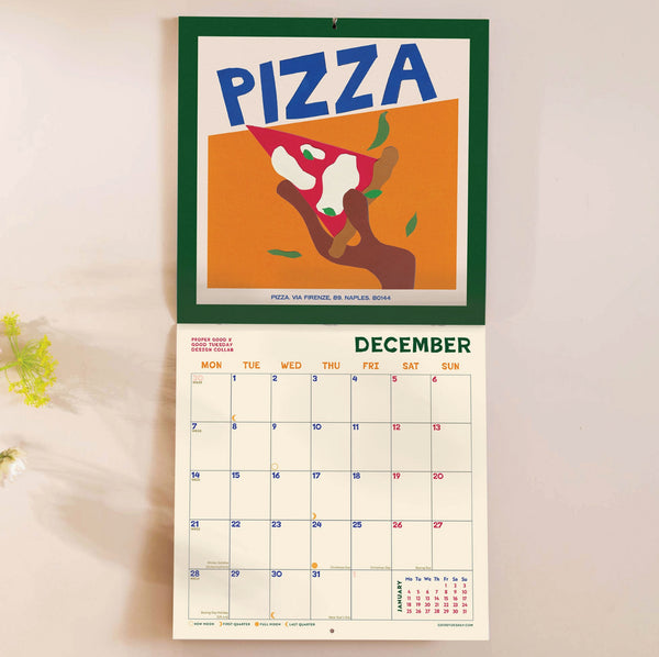 Food Art Planner - Wall Calendar 2026