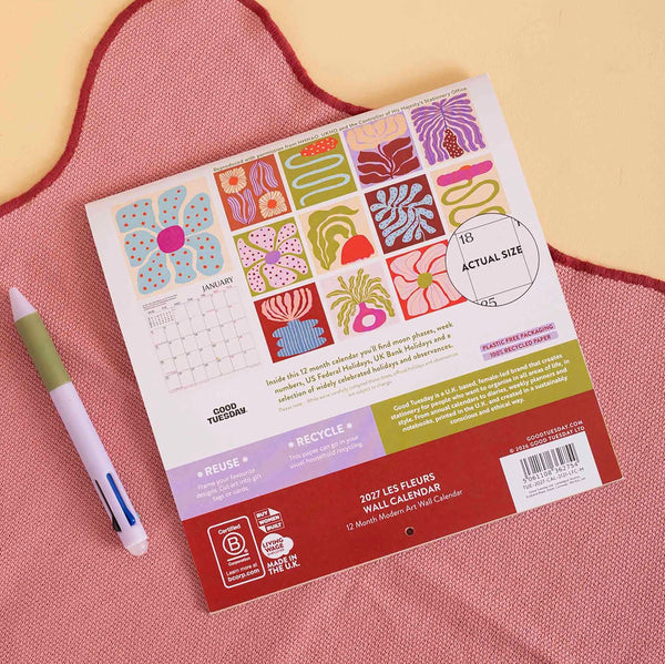 Les Fleurs 2027 Wall Calendar