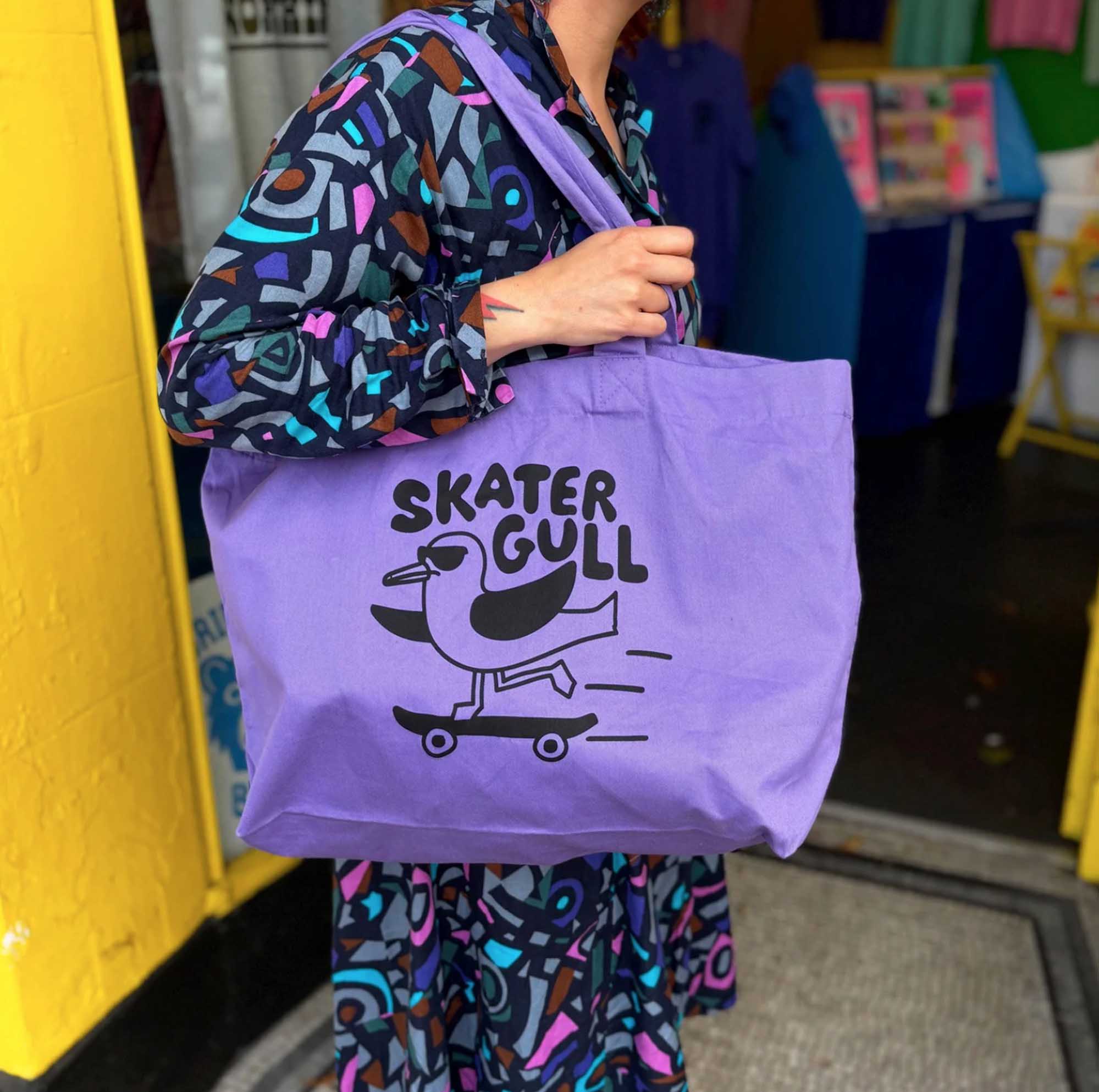 Skater Gull large shopper tote bag