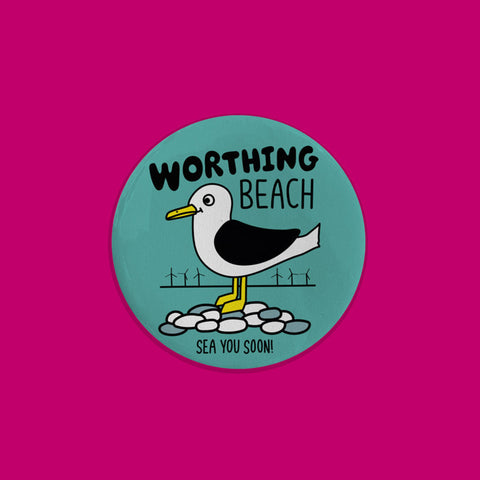 Worthing Beach fridge magnet