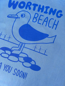 Worthing  Beach tote bag
