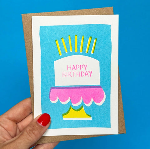 Happy Birthday Cake card